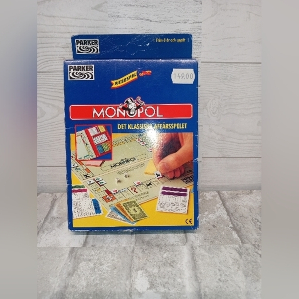Monopoly Travel Size Made‎ In German Language Vintage 1993